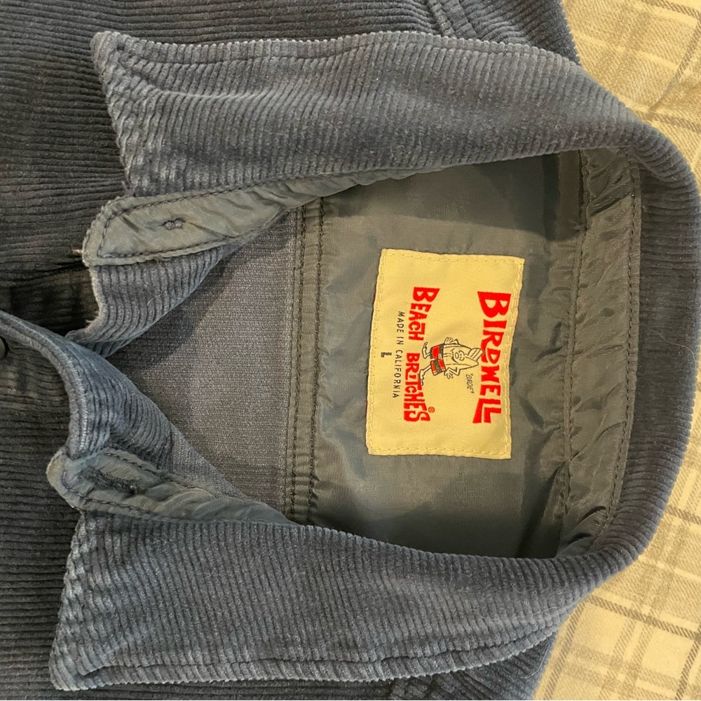 Birdwell Corduroy Heavyweight Dark Blue Shirt Jacket. High Quality, Made in USA! - Picture 4 of 4